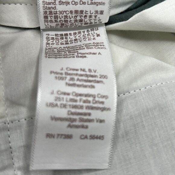 J. Crew Factory 7" flex chino shorts in Dark Eucalyptus size 36 NWOT- Flaw - Picture 11 of 14